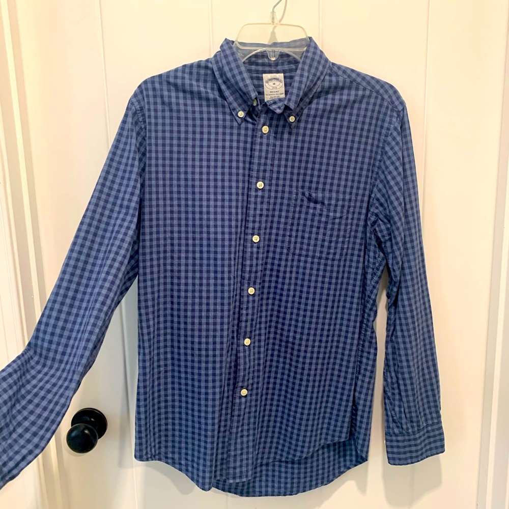 Brooks Brothers blue plaid button down